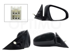 ESP5428 ESPEJO DER ELECT NEGRO P/PINTAR (3PINES) CAMRY 12-14