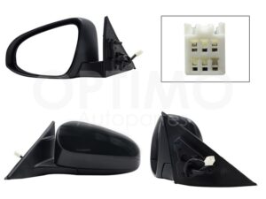 ESP5427 ESPEJO IZQ ELECT NEGRO P/PINTAR (3PINES) CAMRY 12-14