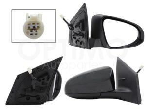 ESP5432 ESPEJO DER ELECT NEGRO P/PINTAR C/DESEMPA?ANTE (5PINES) COROLLA 14-19