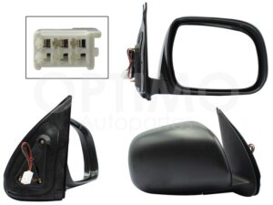 ESP5464 ESPEJO DER ELECT NEGRO POROSO (3PINES) HILUX 06-11