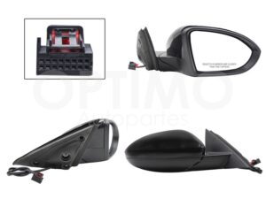 ESP5490 ESPEJO DER ELECT NEGRO P/PINTAR C/DESEMPA?ANTE (5PINES) JETTA A7 19-26
