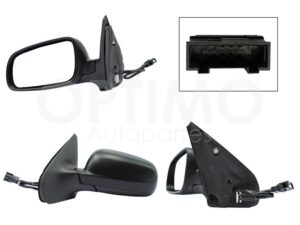 ESP5497 ESPEJO IZQ ELECT NEGRO P/PINTAR (5PINES) JETTA/GOLF A4/CLASICO 99-15