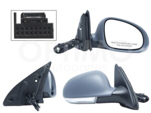 ESP5504 ESPEJO DER ELECT GRIS P/PINTAR C/LUZ DIRECCIONAL C/DESEMPA?ANTE (6PINES) BORA 06-10