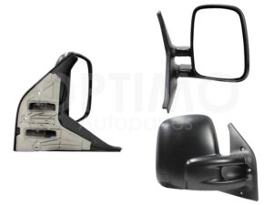 ESP5530 ESPEJO DER MANUAL NEGRO POROSO (BASE INT METALICA) EUROVAN GASOLINA 01-04