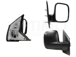 ESP5532 ESPEJO DER MANUAL NEGRO POROSO (BASE INT METALICA) EUROVAN DIESEL 05-10