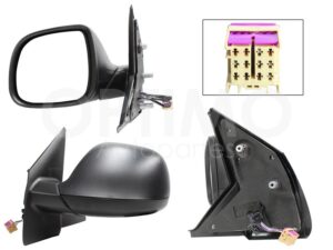 ESP5533 ESPEJO IZQ ELECT NEGRO POROSO C/DESEMPA?ANTE (5PINES) TRANSPORTER 11-24