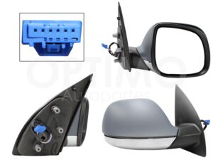 ESP5550 ESPEJO DER ELECT GRIS C/CROMO P/PINTAR C/DESEMPA?ANTE (5PINES) AMAROK 10-23
