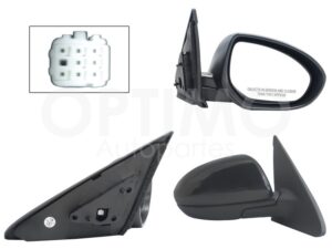 ESP5556 ESPEJO DER ELECT NEGRO P/PINTAR (5PINES) (SEDAN/B-BACK) MAZDA 3 10-13
