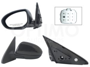 ESP5555 ESPEJO IZQ ELECT NEGRO P/PINTAR (5PINES) (SEDAN/B-BACK) MAZDA 3 10-13
