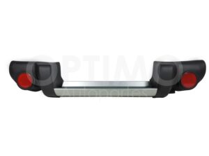 CDTS1322 DEFENSA TRASERA NEGRA C/GRIS COMPLETA C/MICAS Y BRACKS L200 11-15