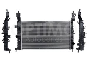 CRNC1600 RADIADOR AGUA C/S AIRE STD 610*370*26MM T/SOLDADO MERIVA 1.8L 04-08