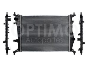 CRNC9981 RADIADOR AGUA C/S AIRE STD 520*400*16MM T/SOLDADO AVEO 1.5L 18-23