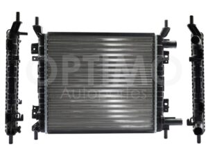 CRNF1510 RADIADOR AGUA C/S AIRE STD 400*360*16MM C/TUBO RETORNO (ROCAM) T/MECANICO KA 1.6L 01-08
