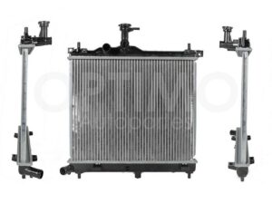 CRNK0800 RADIADOR AGUA C/S AIRE STD 450*370*16MM T/SOLDADO I-10 1.1L 11-14
