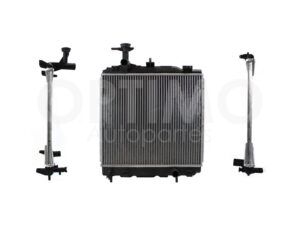 CRNK1110 RADIADOR AGUA C/S AIRE STD 390*370*16MM (MT MIRAGE G4 19-24/MIRAGE 15-16) T/SOLDADO ATTITUDE 1.2L 15-24