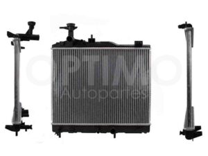 CRNK1160 RADIADOR AGUA C/S AIRE AUT 480*380*16MM (MT MIRAGE G4 19-24/MIRAGE 15-16) T/SOLDADO ATTITUDE 1.2L 15-24