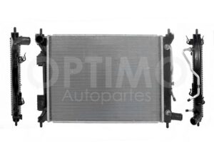 CRNK1170 RADIADOR AGUA C/S AIRE AUT 520*400*16MM (GRAND I-10 1.2L 15-20/KIA RIO 1.6L 16-17) T/SOLDADO ATTITUDE 1.6L 12-14
