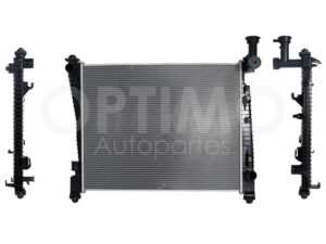 CRNK2310 RADIADOR AGUA C/S AIRE AUT 640*510*26MM (GRAND CHEROKEE 3.6L 11-20) T/SOLDADO DURANGO 3.6L/5.7L 11-20