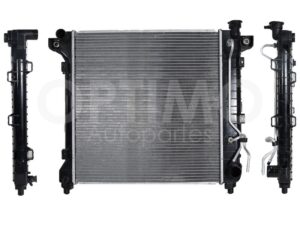 CRNK4100 RADIADOR AGUA C/S AIRE AUT 580*590*32MM (DURANGO 3.9L-5.2L-5.9L 98-00) T/SOLDADO DAKOTA 3.9L/5.2L/5.9L 97-99