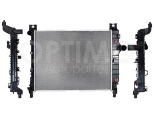 CRNK4110 RADIADOR AGUA C/S AIRE AUT 600*470*32MM (DURANGO 4.7L-5.9L 01-03) T/SOLDADO DAKOTA 2.5L/3.7L/3.9L/5.9L 00-04