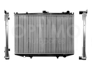 CRNN0250 RADIADOR AGUA C/S AIRE STD 670*450*20MM T/MECANICO D-21 2/4WD 2.4L 94-07