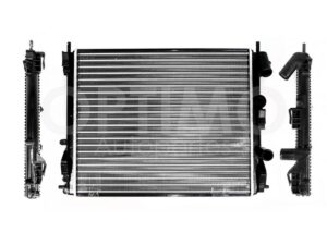 CRNN0300 RADIADOR AGUA C/S AIRE STD/AUT 500*420*22MM (APRIO/CLIO 02-10/KANGOO 04-11/STEPWAY 10-15) T/MECANICO PLATINA 1.6L 02-10