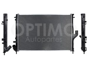 CRNR0400 RADIADOR AGUA C/S AIRE STD/AUT 600*410*26MM (SANDERO-STEPWAY 15-16) T/SOLDADO DUSTER 2.0L 13-16