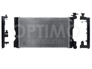 CRNT0230 RADIADOR AGUA C/S AIRE AUT 600*370*16MM (MATRIX 1.8L 09-14) T/SOLDADO COROLLA 1.8L 09-20
