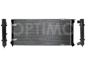 CRNV0102 RADIADOR AGUA C/AIRE STD 690*320*32MM C/TUBO RETORNO (CARIBE GT 1.8L 84-85) T/MECANICO JETTA/GOLF A2/A3 1.8L 87-98