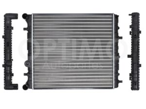 CRNV0610 RADIADOR AGUA S/AIRE STD 450*420*22MM C/TUBO RETORNO (SAVEIRO 10-23) T/MECANICO GOL 1.6L 08-21