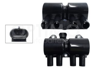 EBNC0110 BOBINA IGNICION REDONDO 4PIN (OPTRA 06-10/MONZA-SWING 01-03/CHEVY PICK-UP 00-03) CHEVY C-1 1.6L 01-03