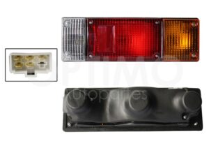 FCHN0241 CALAVERA DER S/ARNES ESTACA (NP-300 D-22 08-15/NP-300 D-23 16-25) (AMBAR/ROJO/BLANCO) D-21 94-07