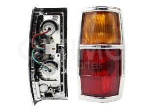 FCHN0611 CALAVERA DER C/ARNES FILO CROMO (AMBAR/ROJO) 720 84-93