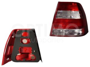 FCHV0151 CALAVERA DER S/ARNES DOBLE BLANCA (BLANCO/ROJO/BLANCO) JETTA A4 04-07