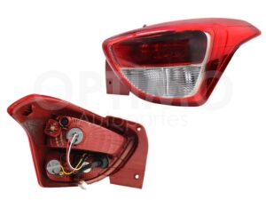 FCND0301 CALAVERA DER C/ARNES 5PTAS (ROJO/BLANCO) GRAND I-10 H-BACK 15-20