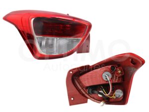 FCND0302 CALAVERA IZQ C/ARNES 5PTAS (ROJO/BLANCO) GRAND I-10 H-BACK 15-20