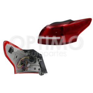 FCNF0121 CALAVERA DER EXT C/ARNES CLARA 4PTAS (BLANCO/ROJO) FOCUS SEDAN 15-18