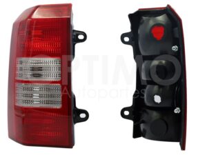 FCNK9904 CALAVERA IZQ S/ARNES 2FOCOS (ROJO/BLANCO/BLANCO) PATRIOT SPORT 07-17
