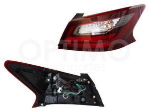 FCNN3245 CALAVERA DER EXT C/ARNES OSCURA (ROJO/BLANCO) ALTIMA 17-18