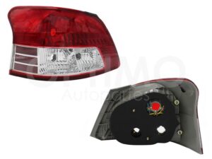FCNT0312 CALAVERA IZQ S/ARNES 4PTAS (ROJO/BLANCO) YARIS SEDAN 06-15
