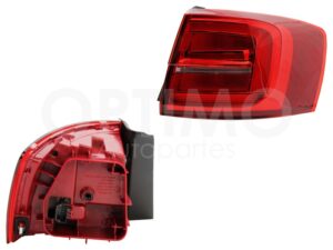 FCNV0111 CALAVERA DER EXT S/ARNES C/LED CLARA (ROJO/BLANCO) JETTA A6 GLI 15-18