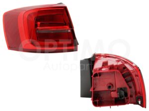 FCNV0112 CALAVERA IZQ EXT S/ARNES C/LED CLARA (ROJO/BLANCO) JETTA A6 GLI 15-18