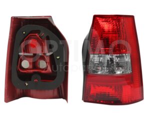 FCNV0243 CALAVERA DER S/ARNES OSCURA (ROJO/BLANCO HUMO) POINTER VAGONETA 04-05