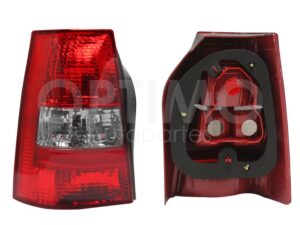 FCNV0244 CALAVERA IZQ S/ARNES OSCURA (ROJO/BLANCO HUMO) POINTER VAGONETA 04-05
