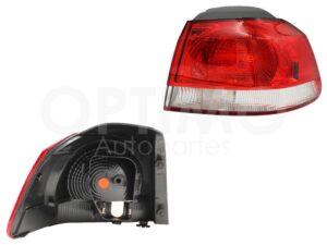 FCNV0321 CALAVERA DER EXT S/ARNES CLARA (ROJO/BLANCO) GOLF A6 GTI 10-13