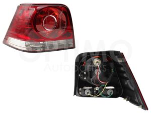 FCNV0336 CALAVERA IZQ S/ARNES CLARA LISO (ROJO/BLANCO/ROJO) GOLF A4 SPORT 05-07