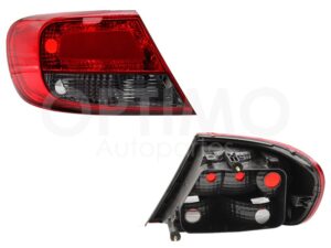 FCNV0604 CALAVERA IZQ S/ARNES OSCURA 5PTAS (ROJO/HUMO) GOL H-BACK 08-12