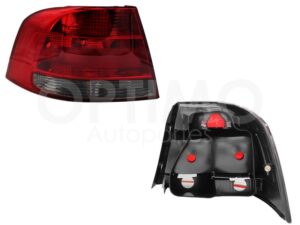 FCNV0664 CALAVERA IZQ S/ARNES OSCURA 4PTAS (ROJO/HUMO) GOL SEDAN 08-12