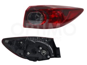 FCNZ0101 CALAVERA DER EXT S/ARNES C/SOQUET P/HALOGENO CLARA 4PTAS (BLANCO/ROJO) MAZDA 3 SEDAN 14-18