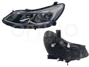 FFNC1012 FARO IZQ F/CROMADO C/MICA AMBAR CRUZE 16-18